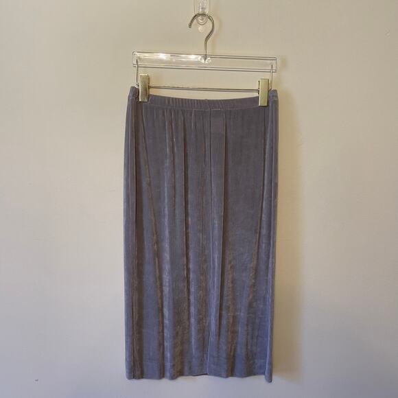 Y2K Vintage Caron Components USA metallic 2 piece set skirt tank top silver - Picture 14 of 16